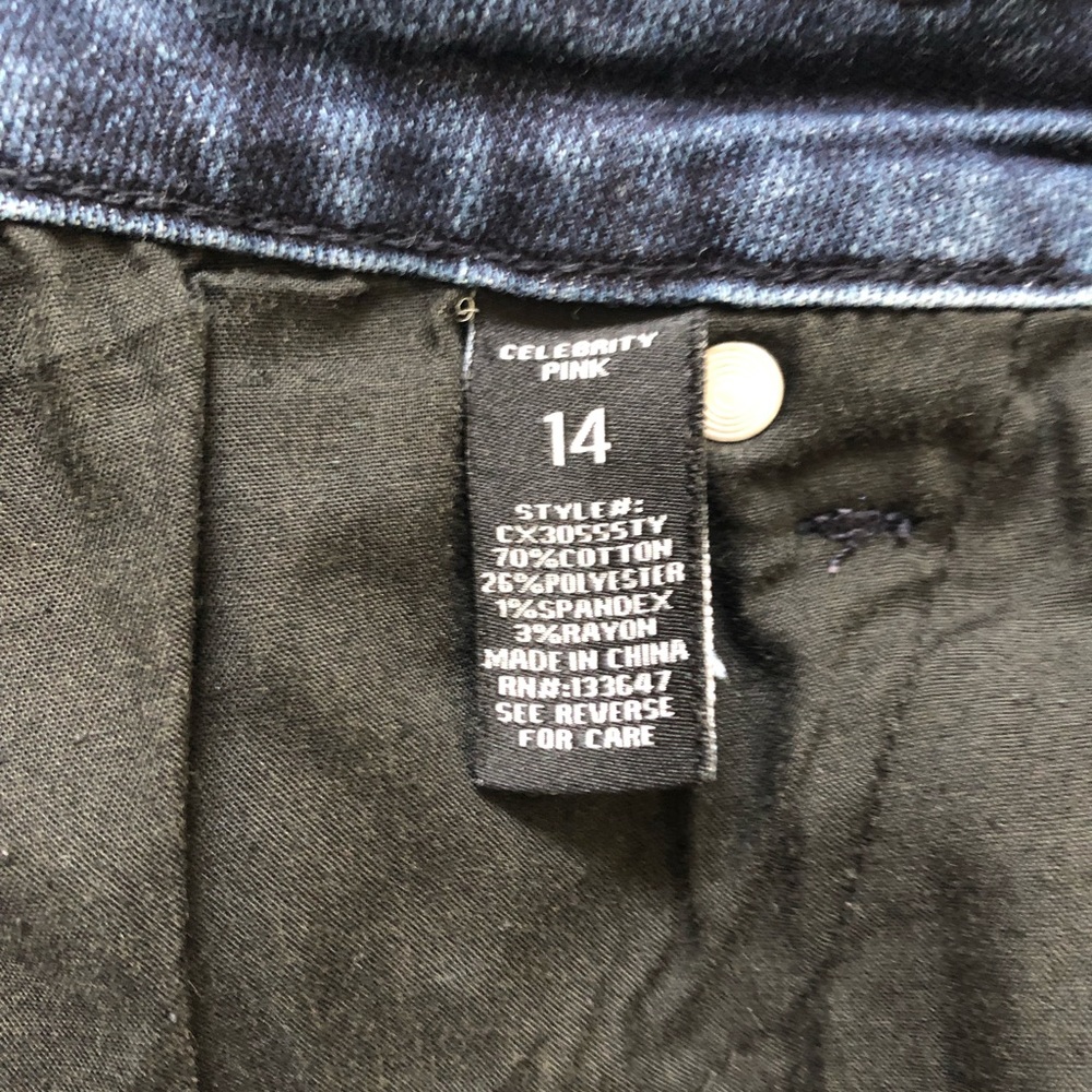 Celebrity Pink Distressed Denim Shorts - Picture 3 of 4